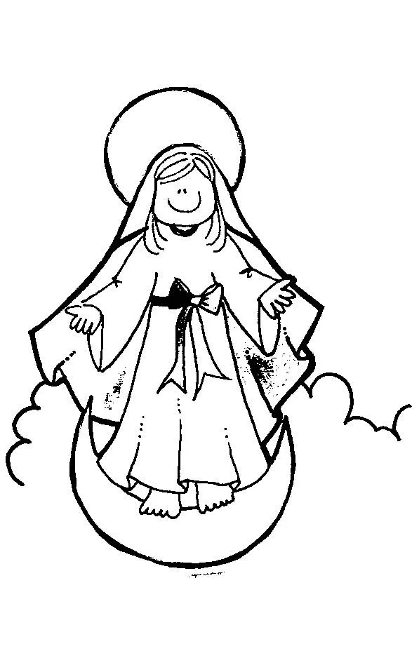 virgen milagrosa Colouring Pages (page 2)