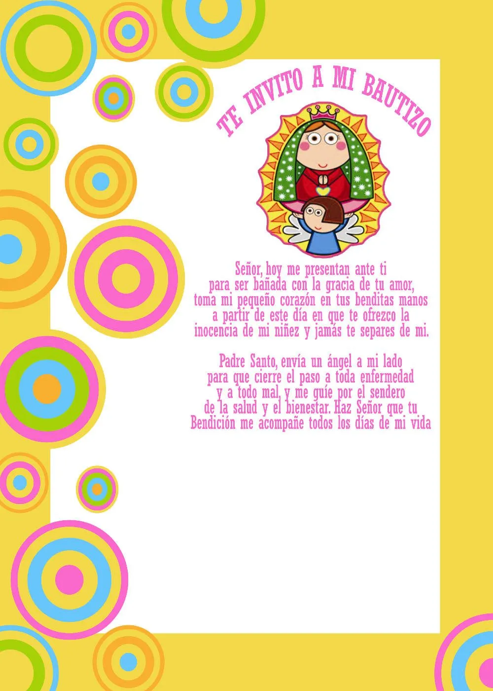 Virgencita plis para colorear - Imagui