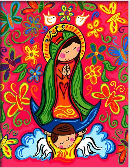 Virgencita Plis Distroller Arte Infantil