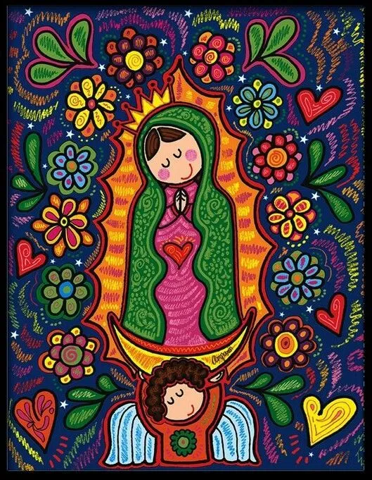 Santos on Pinterest | Folk Art Paintings, Folk Art and Madonna And ...