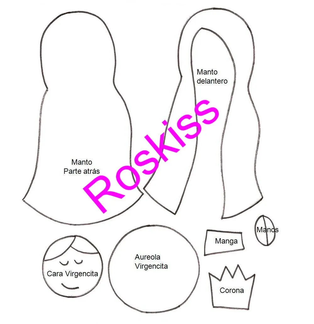 El Atelier de Roskiss: Virgencita moderna con moldes El Atelier de Roskiss: Virgencita moderna con moldes
