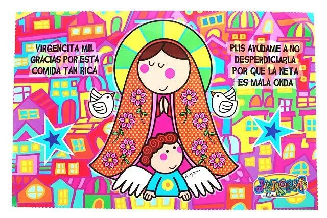 Dibujos para colorear de la virgencita plis - Imagui