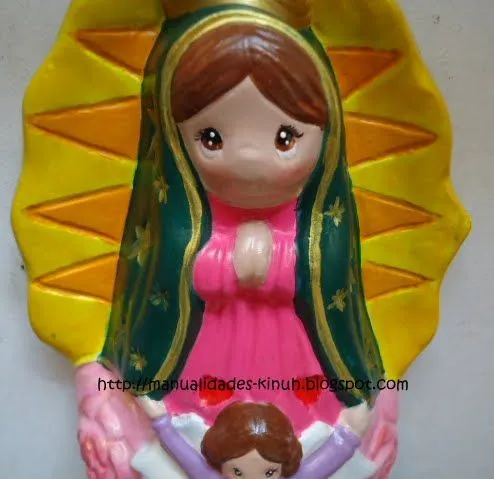 manualides, artcraft, handcraft: Figuras de Yeso: Imagen Virgencita manualides, artcraft, handcraft: Figuras de Yeso: Imagen Virgencita