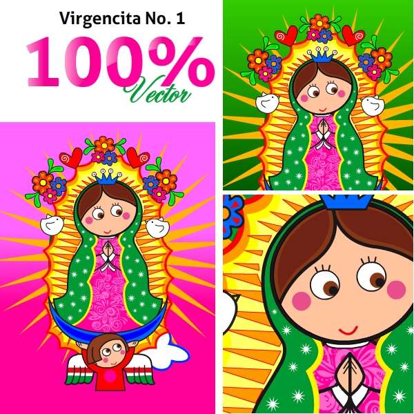 Virgencita plis en vector - Imagui