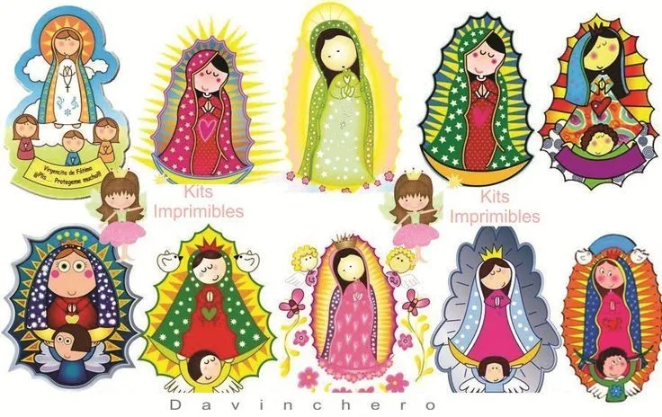 Virgencitas Plis .- | Virgencitas y santitos dibujados.- | Pinterest