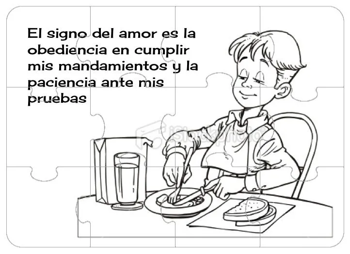 Virtudes para niños: Rompecabezas de la obediencia Virtudes para niños: Rompecabezas de la obediencia