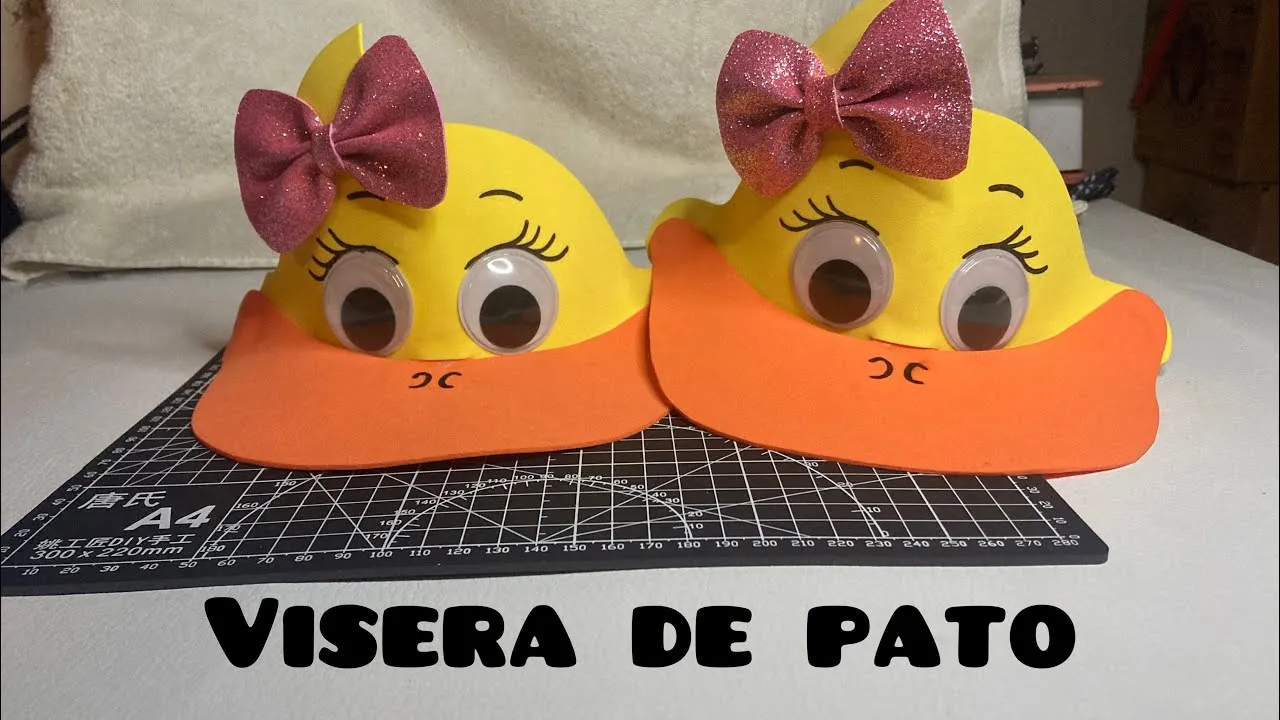 Visera / gorra de pato realizado de foami - YouTube Visera / gorra de pato realizado de foami - YouTube