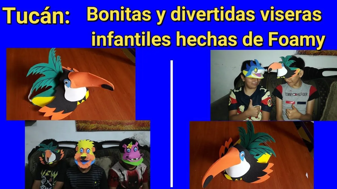 Visera infantil de Tucán hecha de Foamy - YouTube Visera infantil de Tucán hecha de Foamy - YouTube