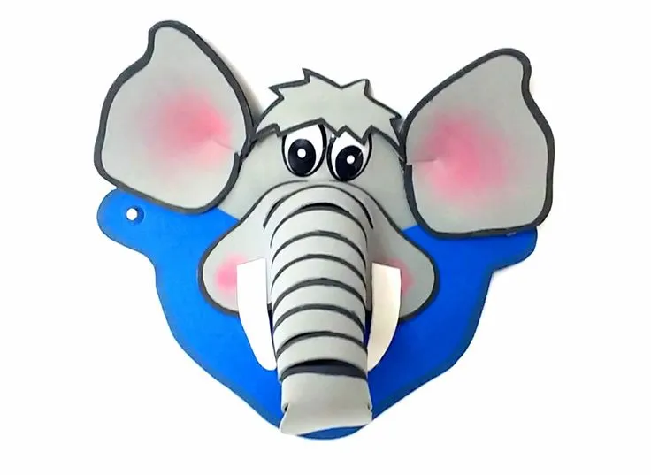 Visera | Mascara de elefante, Disfraz africa, Viseras en foami Visera | Mascara de elefante, Disfraz africa, Viseras en foami