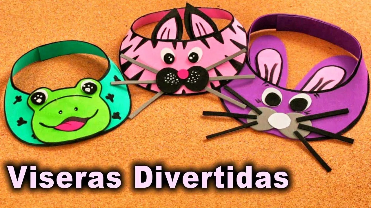 VISERAS CON FOAMY | HAZLO TU MISMO | DIY | MANUALIDADES - YouTube VISERAS CON FOAMY | HAZLO TU MISMO | DIY | MANUALIDADES - YouTube