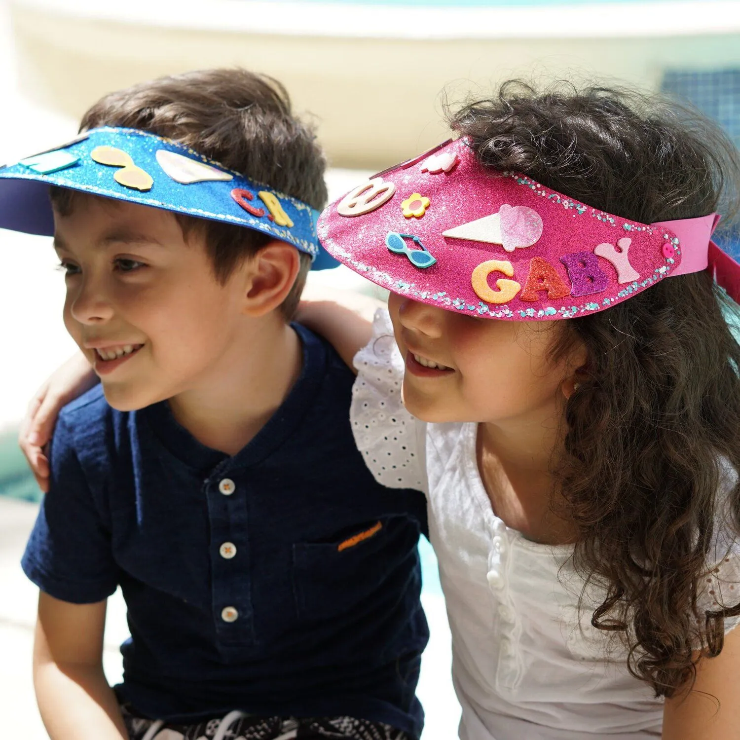 Cómo hacer VISERAS para Niños / Paso a Paso — Ideas Noni Cómo hacer VISERAS para Niños / Paso a Paso — Ideas Noni