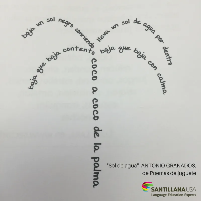 X 上的 Vista Higher Learning Pre-K-12:「Un caligrama es un breve poema que se escribe formando un dibujo relacionado con el tema del poema. #WordWednesday #NationalPoetryMonth https://t.co/XHofQ0pVhX」 / X X 上的 Vista Higher Learning Pre-K-12:「Un caligrama es un breve poema que se escribe formando un dibujo relacionado con el tema del poema. #WordWednesday #NationalPoetryMonth https://t.co/XHofQ0pVhX」 / X