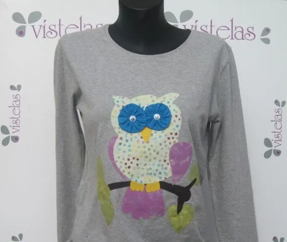 VÍSTELAS: Camiseta BÚHO