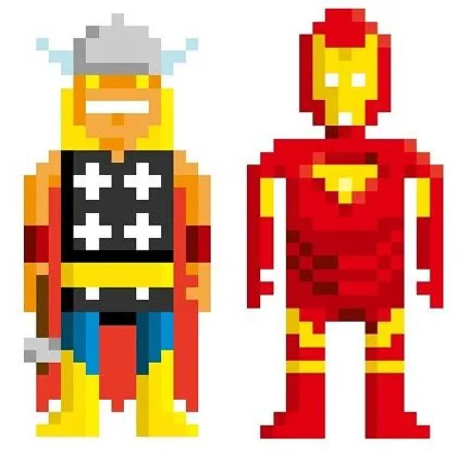 Dibujos pixelados - Imagui