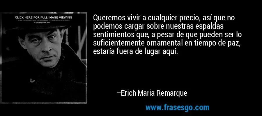 Queremos vivir a cualquier precio, así que no podemos cargar ... Queremos vivir a cualquier precio, así que no podemos cargar ...