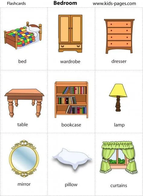 Vocabulario de la casa y los muebles. Spanish vocabulary for ...