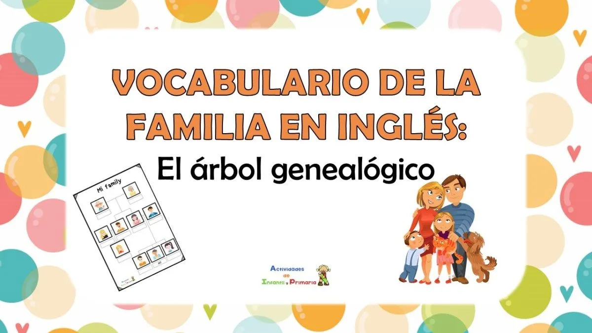 Vocabulario de la familia en inglés: Mi árbol genealógico