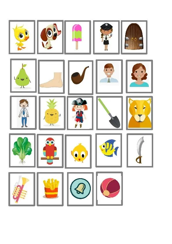 Vocabulario P - INTELETANDO EN MI AULA