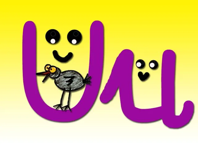 Vocal u para colorar, pintar, dibujar, decorar. by redpositiva on ...