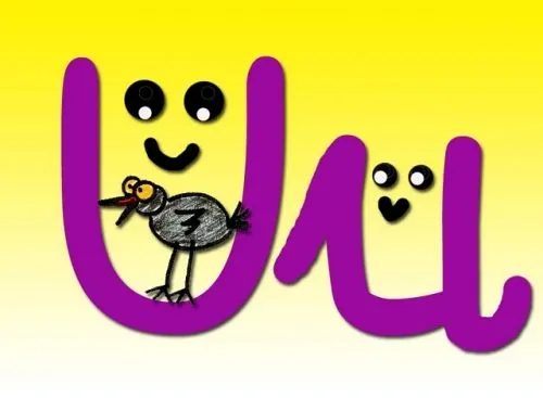 Imagen lámina vocal u - grupos.