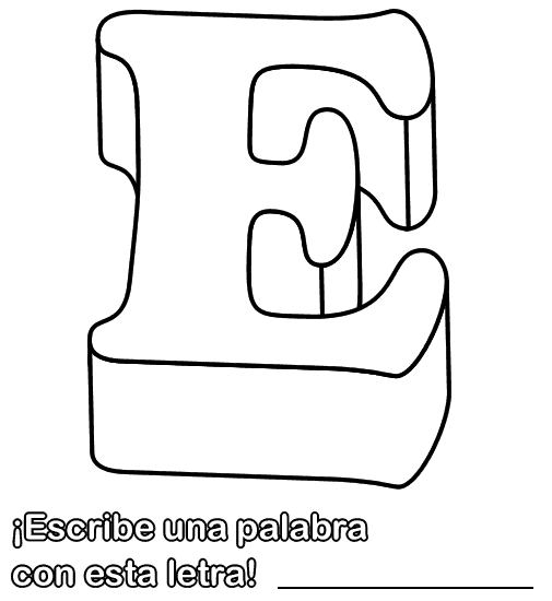Vocal E mayúscula. Para imprimir, colorear, pintar, decorar ... Vocal E mayúscula. Para imprimir, colorear, pintar, decorar ...