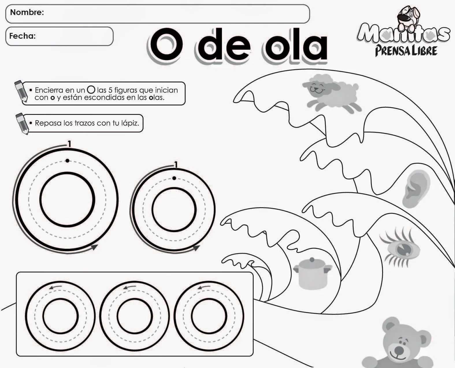 Vocal "o" para trazar y repasar | Dibujos para repasar y trazar ... Vocal "o" para trazar y repasar | Dibujos para repasar y trazar ...