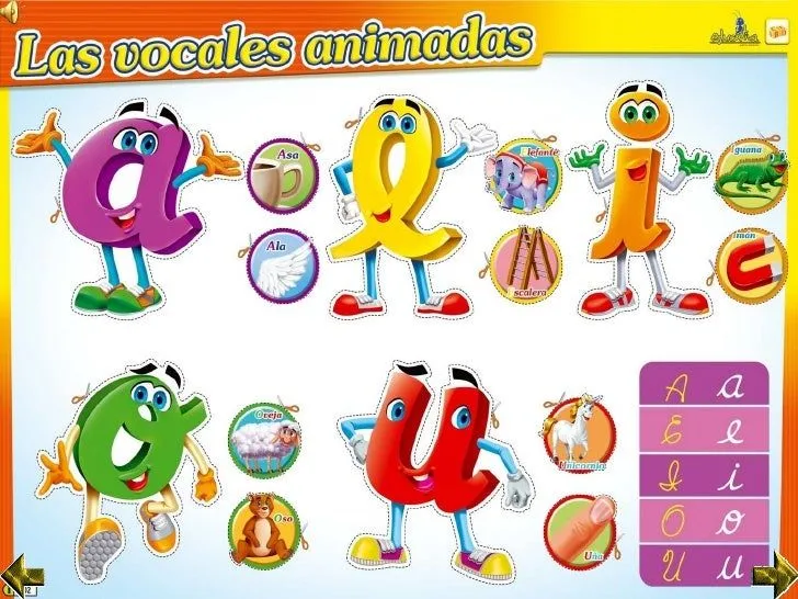 Las vocales animadas... Las vocales animadas...
