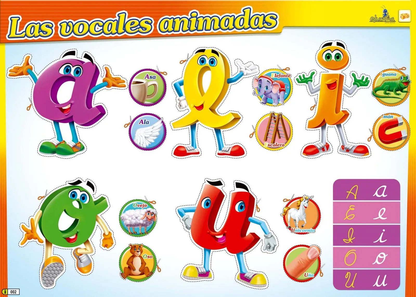 Las vocales minusculas animadas - Imagui