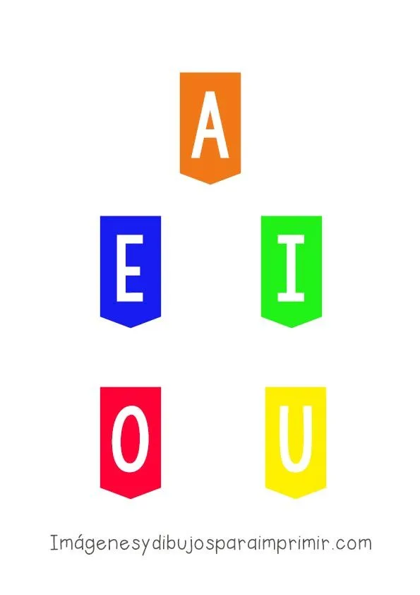 Vocales para imprimir y recortar-Colorear dibujos,letras, Actividades infantiles Vocales para imprimir y recortar-Colorear dibujos,letras, Actividades infantiles
