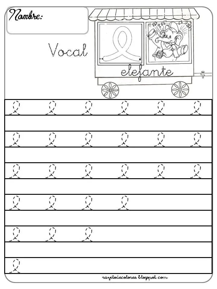 Vocales ligadas ~ Rayito de Colores