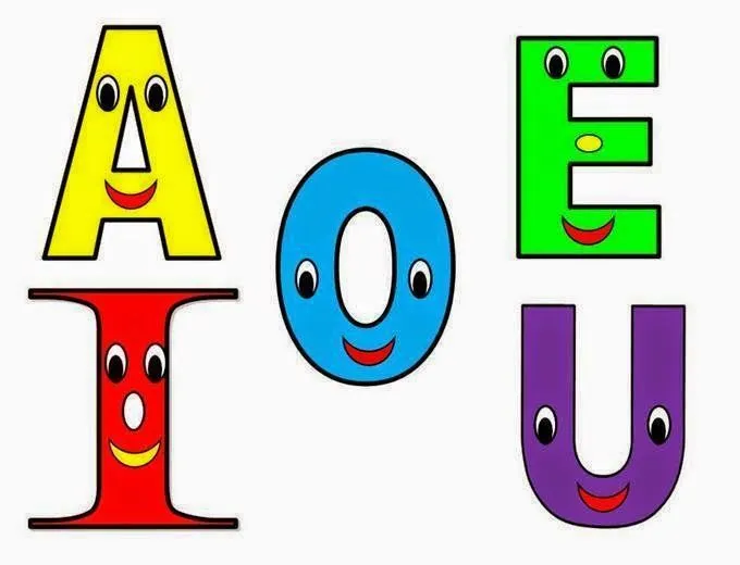 Las vocales mayúsculas: A E I O U. | escolar | Pinterest | Google ...