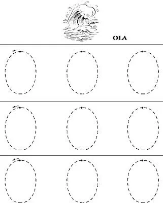 Vocales para repasar por puntos - Imagui
