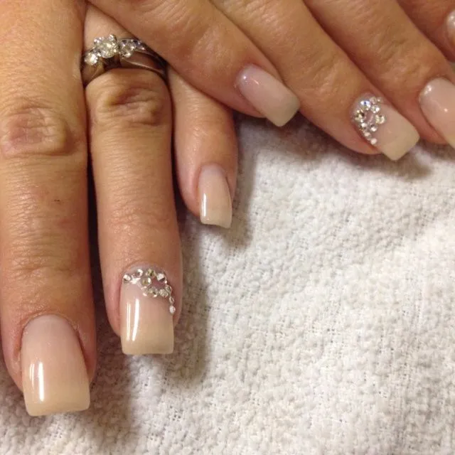 en Vogue gel nails done by me. Camouflage gel - nude Swarovski ... en Vogue gel nails done by me. Camouflage gel - nude Swarovski ...