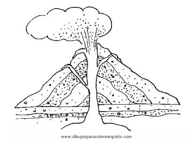 Volcán para dibujar - Imagui