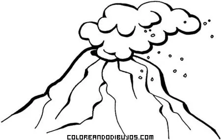 Dibujos de volcanes - Imagui