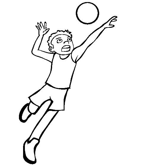 Voleibol para pintar - Imagui