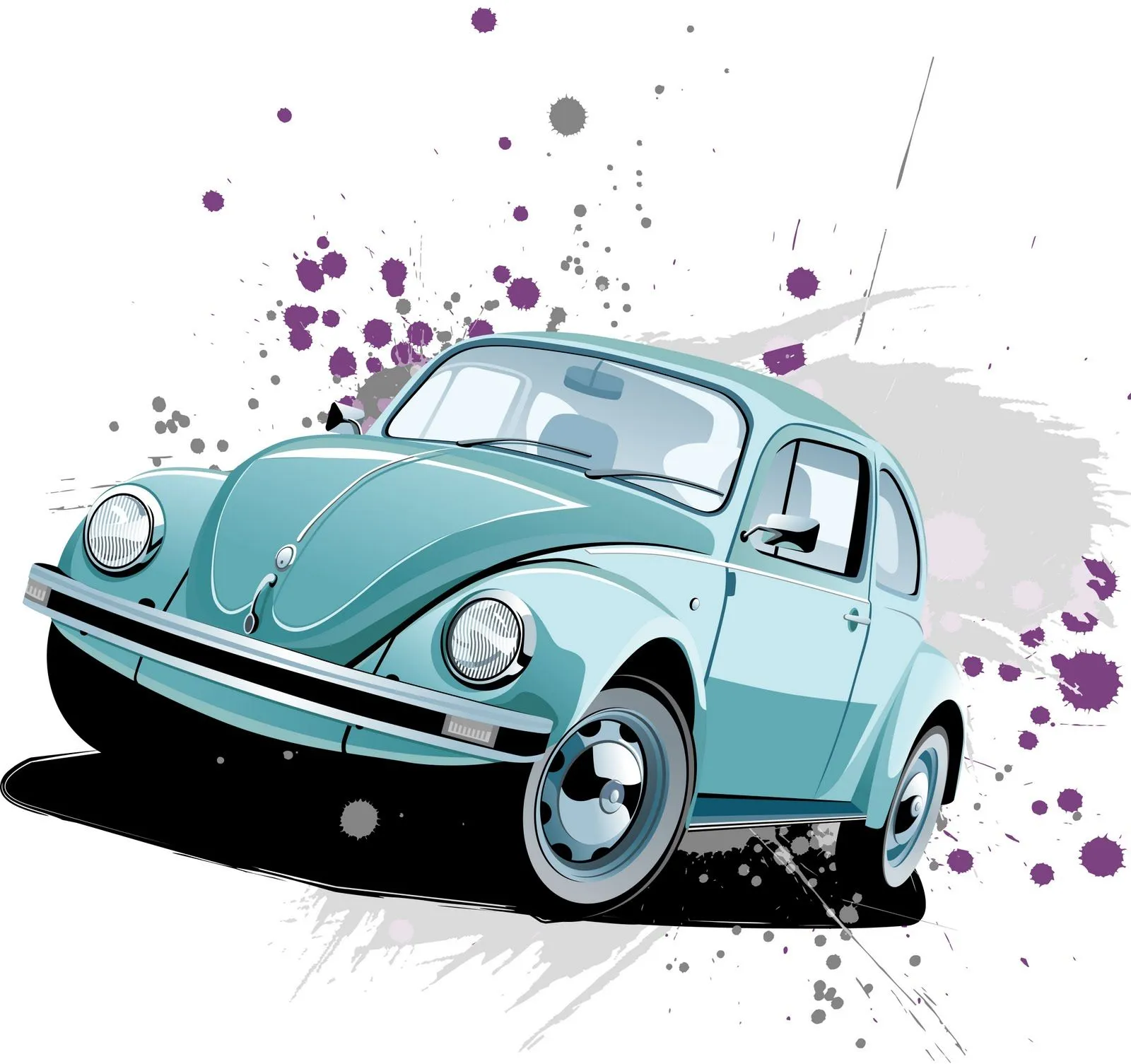 Volkswagen Beetle Clásico en vector | Vector of Volkswagen Beetle ...