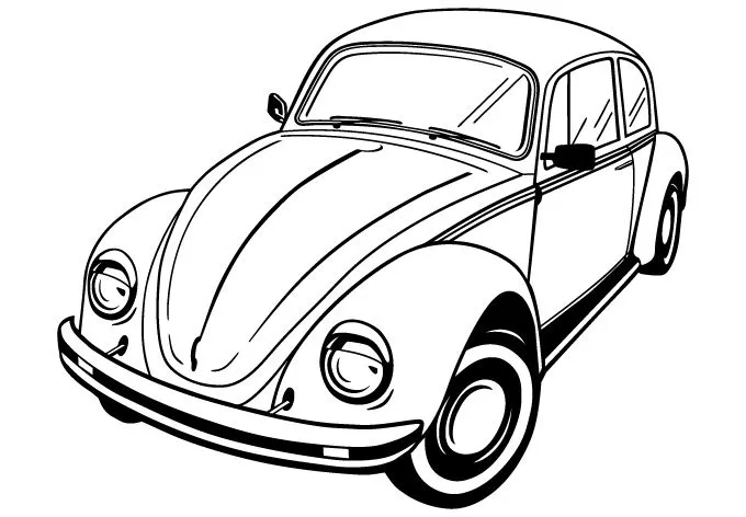 Volkswagen Beetle Vector by wall-decal-shop on DeviantArt