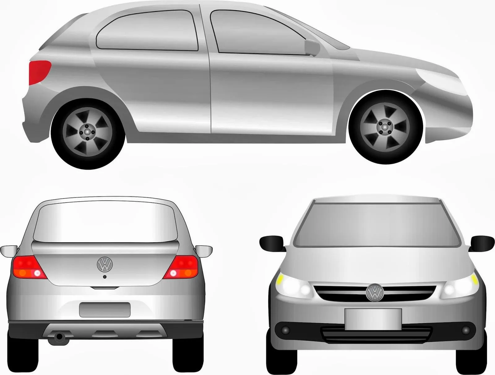 Volkswagen Gol Vetorizado - Vetores Download Volkswagen Gol Vetorizado - Vetores Download