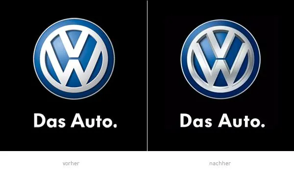 Volkswagen modifiziert Markenzeichen
