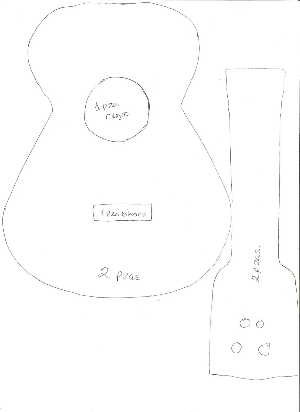 CON VOLUNTAD Y CREATIVIDAD SE PUEDEN HACER MARAVILLAS!: GUITARRA EN FIELTRO CON VOLUNTAD Y CREATIVIDAD SE PUEDEN HACER MARAVILLAS!: GUITARRA EN FIELTRO