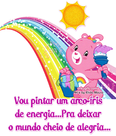 Vou pintar um arco-íris de energia... Pra deixar o mundo cheio de ... Vou pintar um arco-íris de energia... Pra deixar o mundo cheio de ...