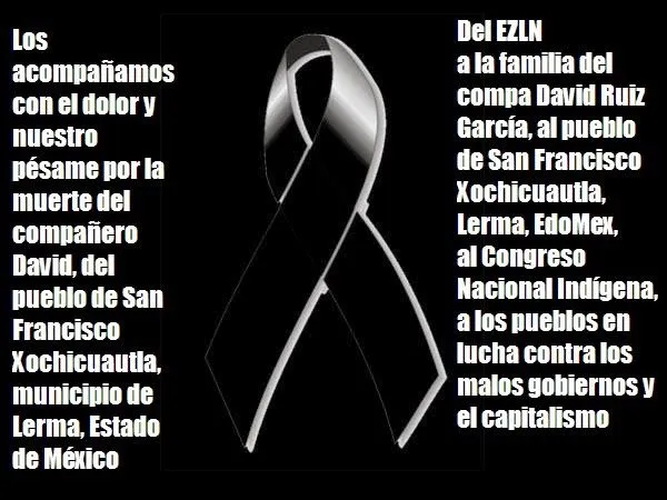 LA VOZ DEL ANÁHUAC-SEXTA X LA LIBRE: PÉSAME del EZLN a la familia ... LA VOZ DEL ANÁHUAC-SEXTA X LA LIBRE: PÉSAME del EZLN a la familia ...
