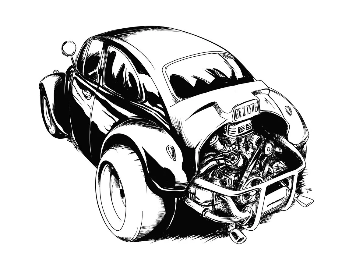 vw bettle baja by buntakun76 manga anime digital media vector 2011 ... vw bettle baja by buntakun76 manga anime digital media vector 2011 ...