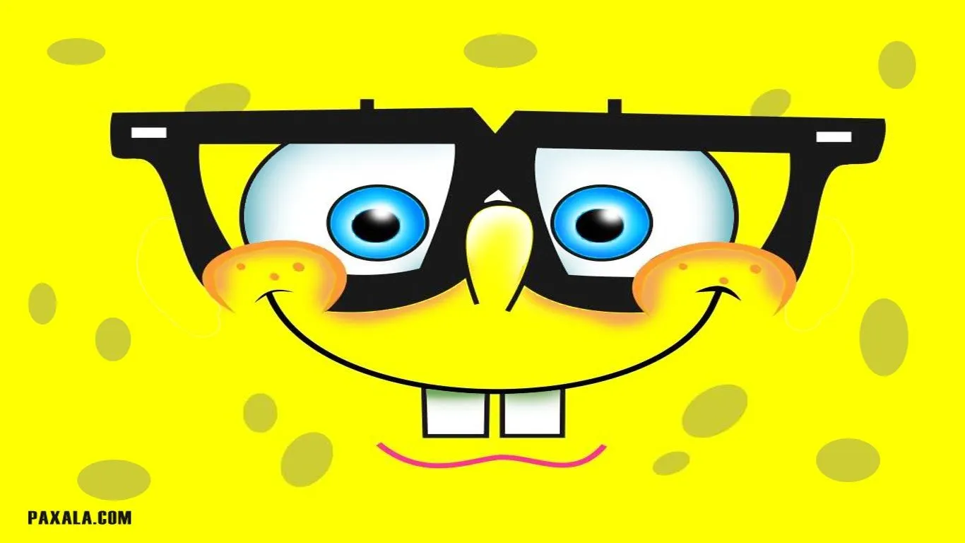 Wallpaper: Cara de Bob Esponja con anteojos Wallpaper: Cara de Bob Esponja con anteojos