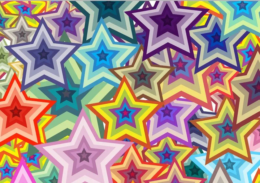 Wallpaper estrellas rosas