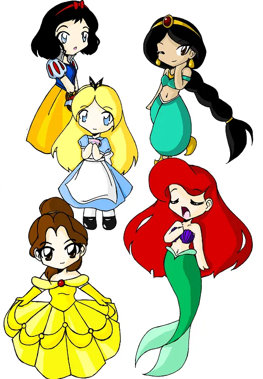 Chibi princesas Disney - Imagui