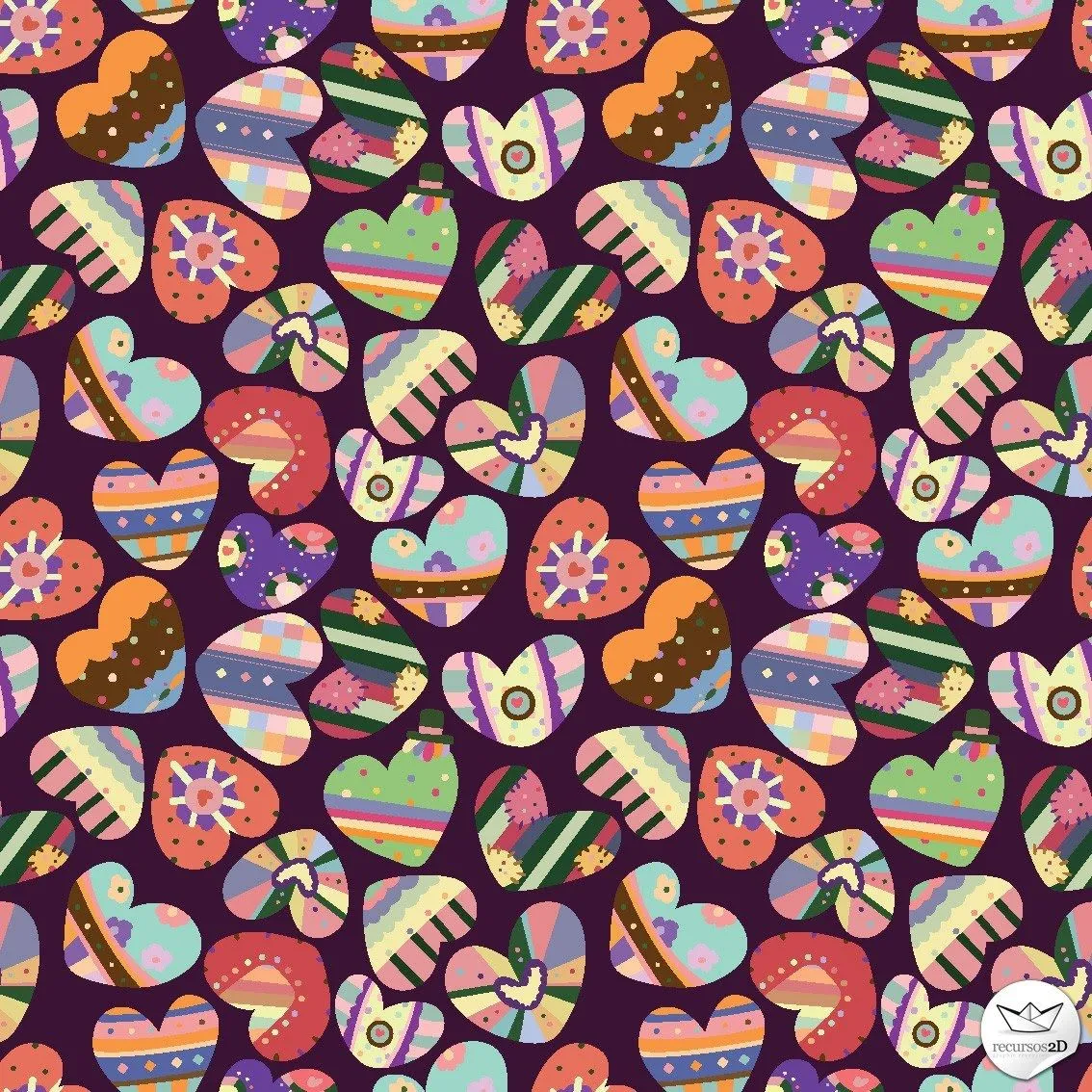 wallpapers corazones de colores