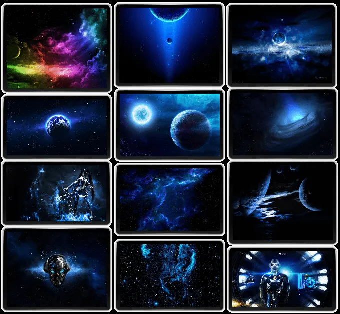 Wallpapers espacio azul HD - AccionglobalXSoft