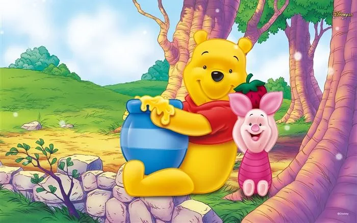 Walt Disney de dibujos animados de Winnie the Pooh fondo de ...